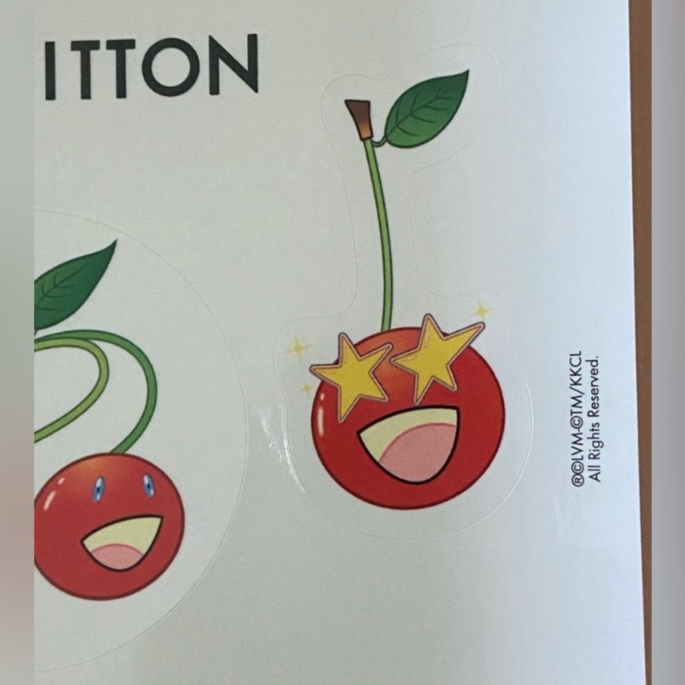 Louis Vuitton Takashi Murakami Cherry Sticker Set - Picture 4 of 4